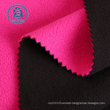 100% Polyester Polar Fleece Fabric Knitted Bonded Anti Pilling Polar Fleece Fabric For Garments